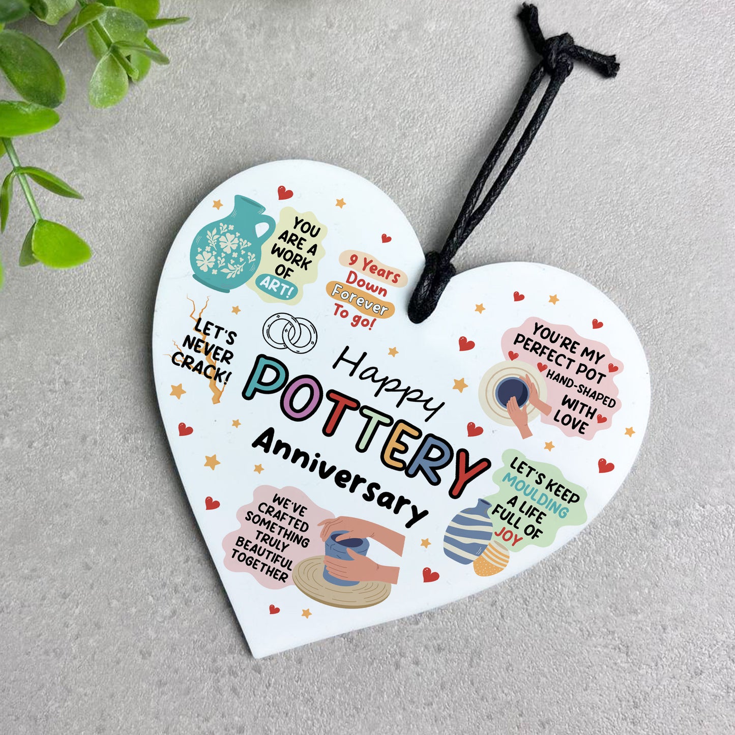 Funny 9th Anniversary Gift Pottery Anniversary Gifts For Husband
