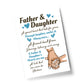 Father And Daughter Gift Black A4 Wood Frame Father's Day
