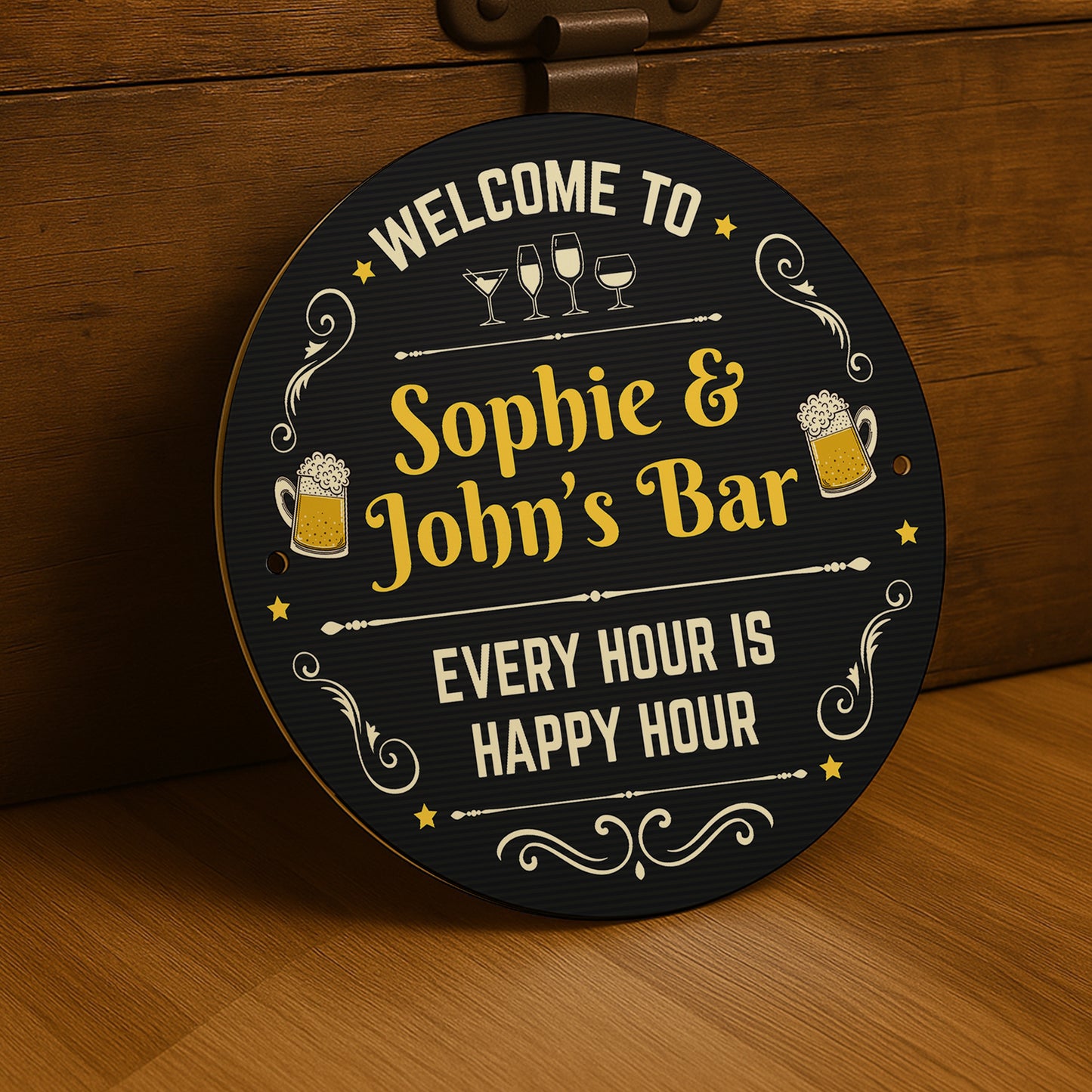 Personalised Bar Sign For Home Bar Outside Acrylic Bar Signs
