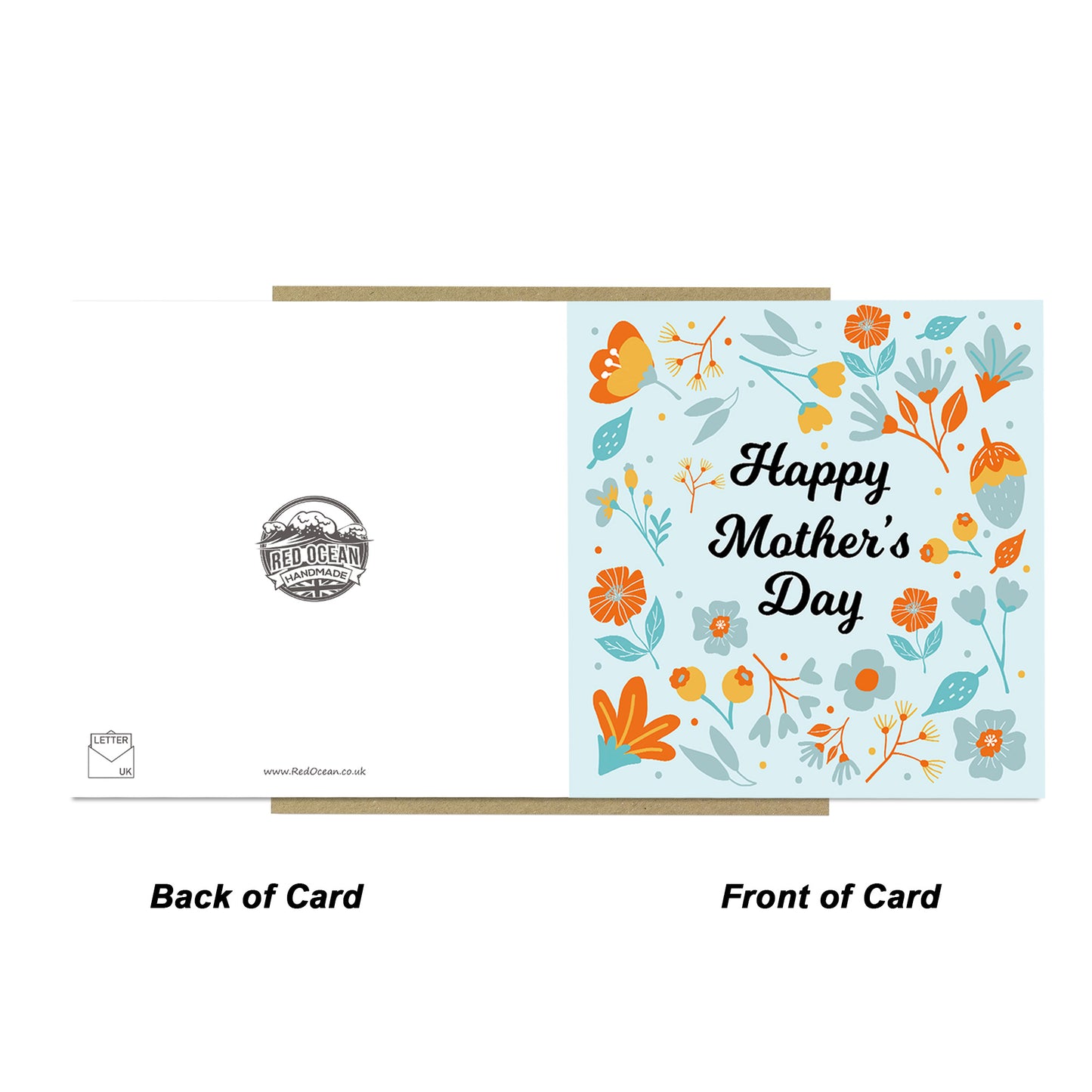 Mum Mothers Day Card Mothers Day Card for Mum Floral Design