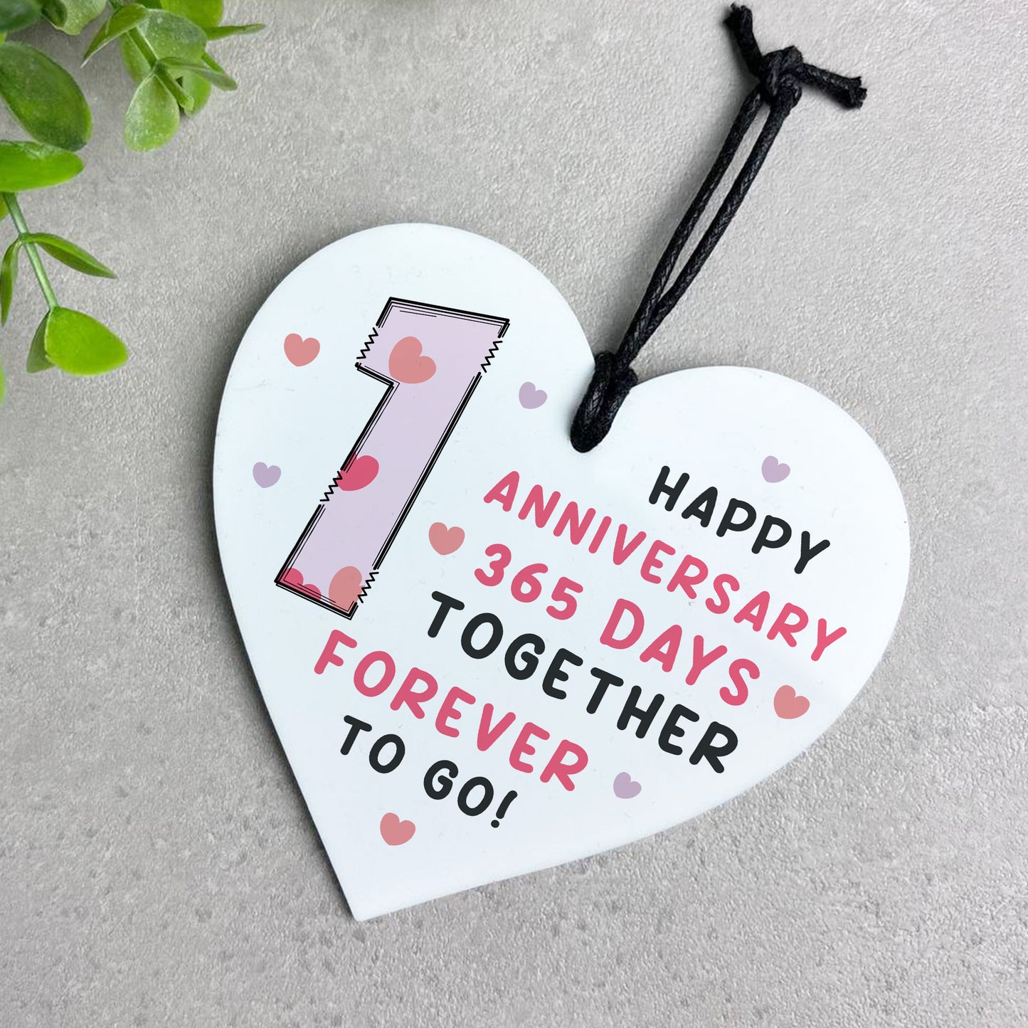 1st Anniversary Gift For Boyfriend Girlfriend Acrylic Heart