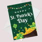 St Patricks Day Card Happy St Patricks Day Card St Paddys Day