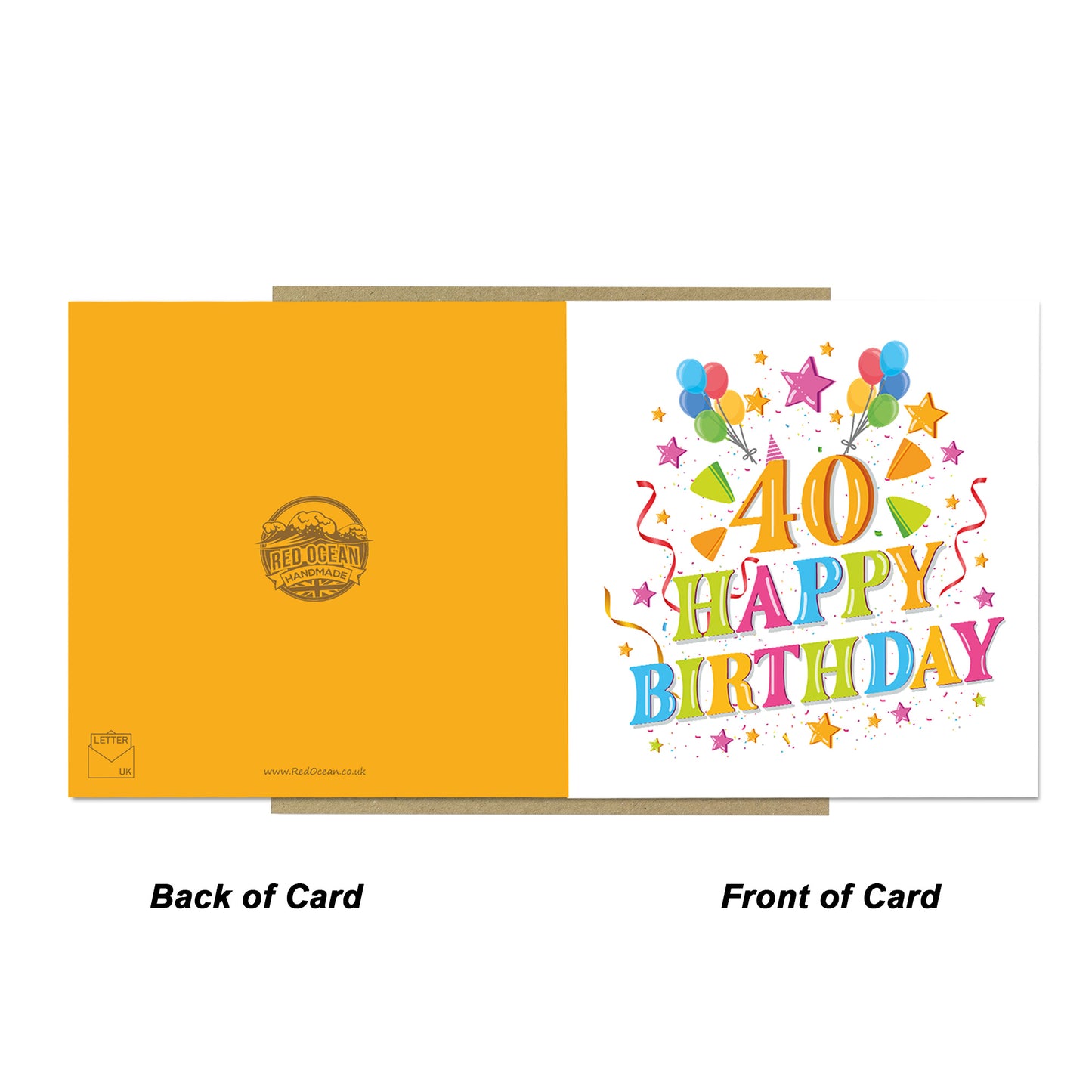 40th Birthday Cards for Women Birthday Card For Friends Family