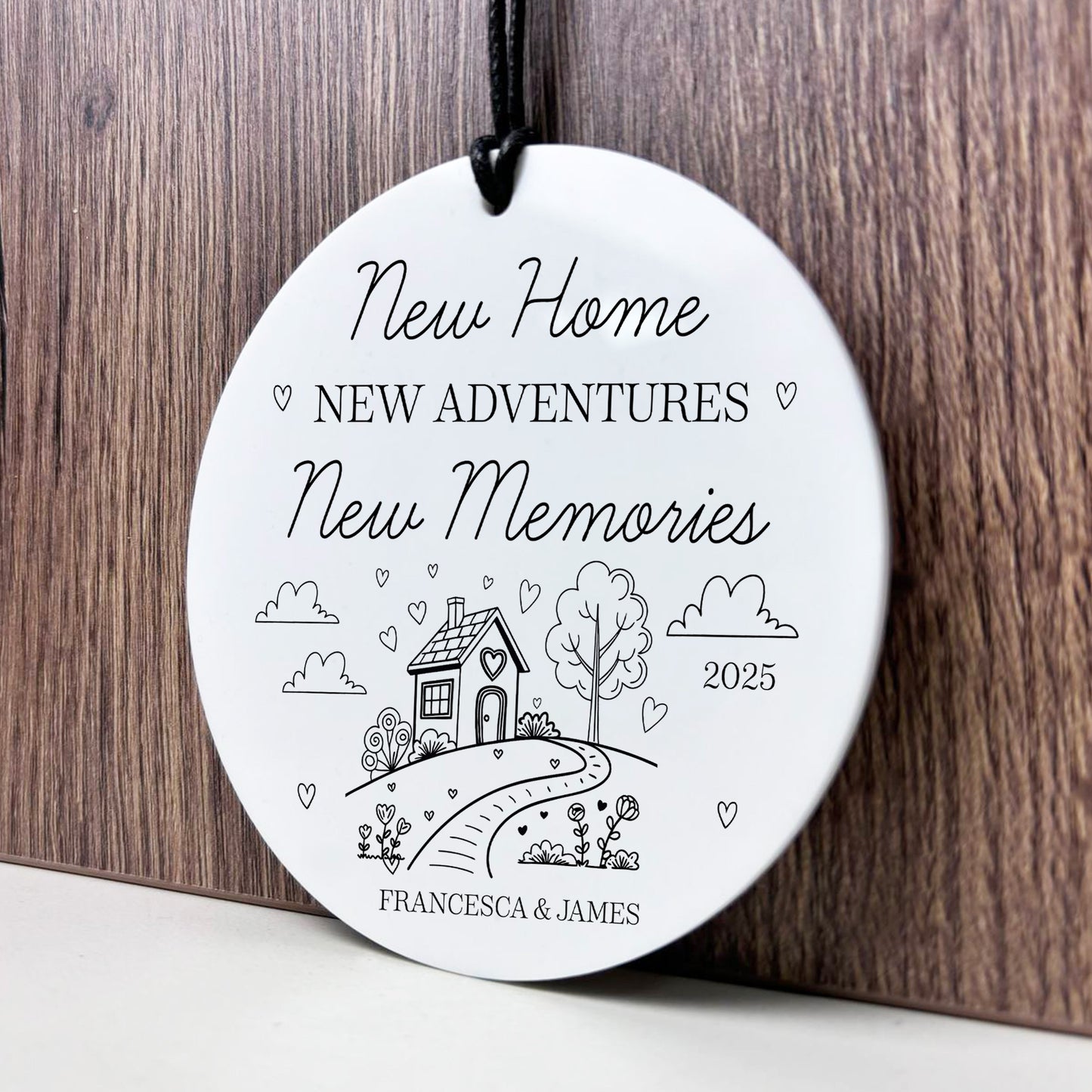 New Home Gift For Couple Personalised Sign Congratulations Gift