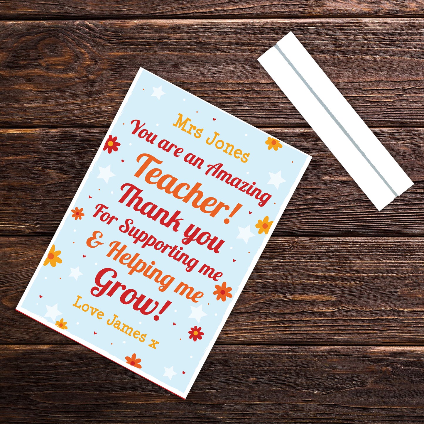 Teacher Thank You Personalised Gifts From Students Nursery