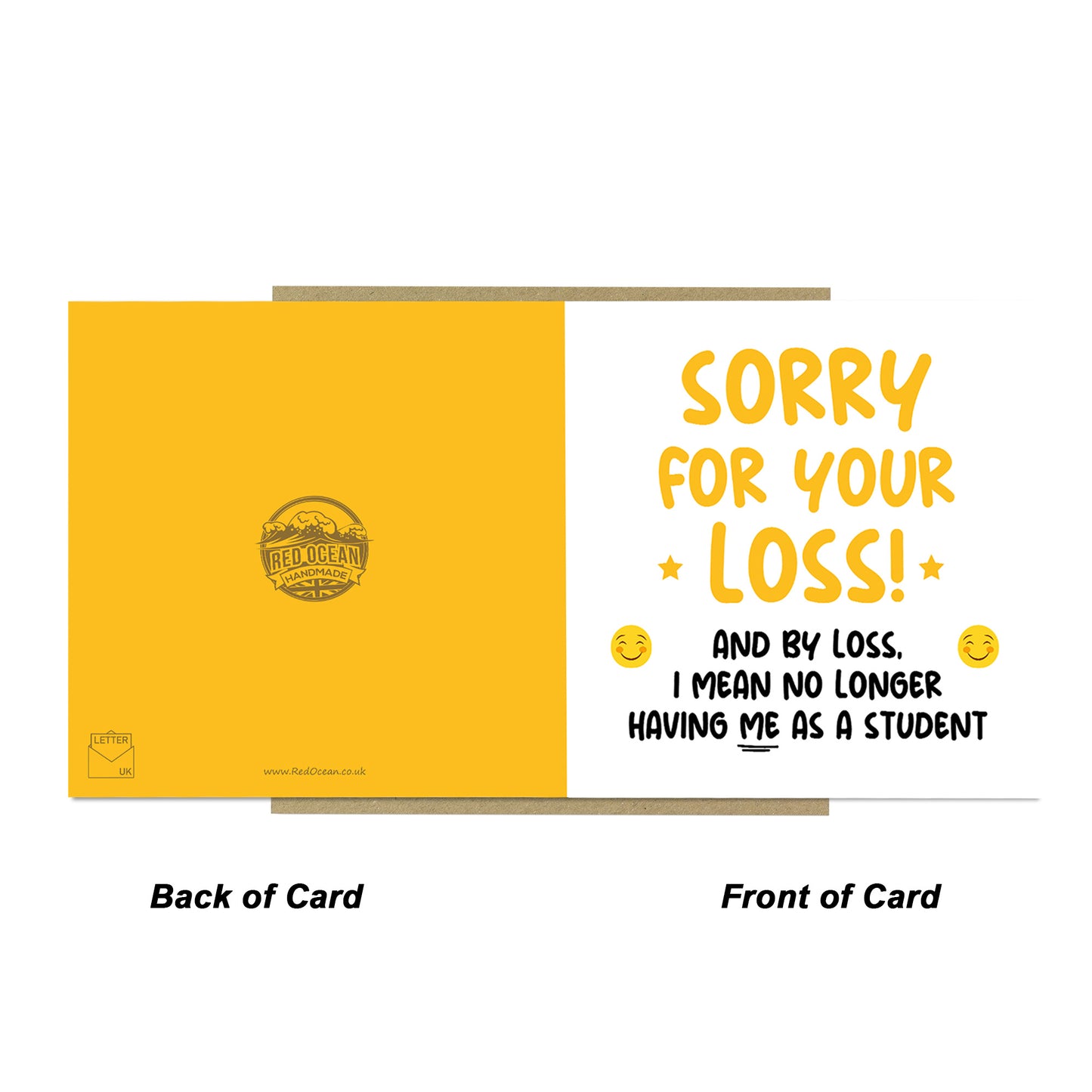 Funny Leaving School Nursery College Card For Teacher Goodbye