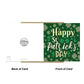 St Patricks Day Card Irish Day Cards with Shamrocks