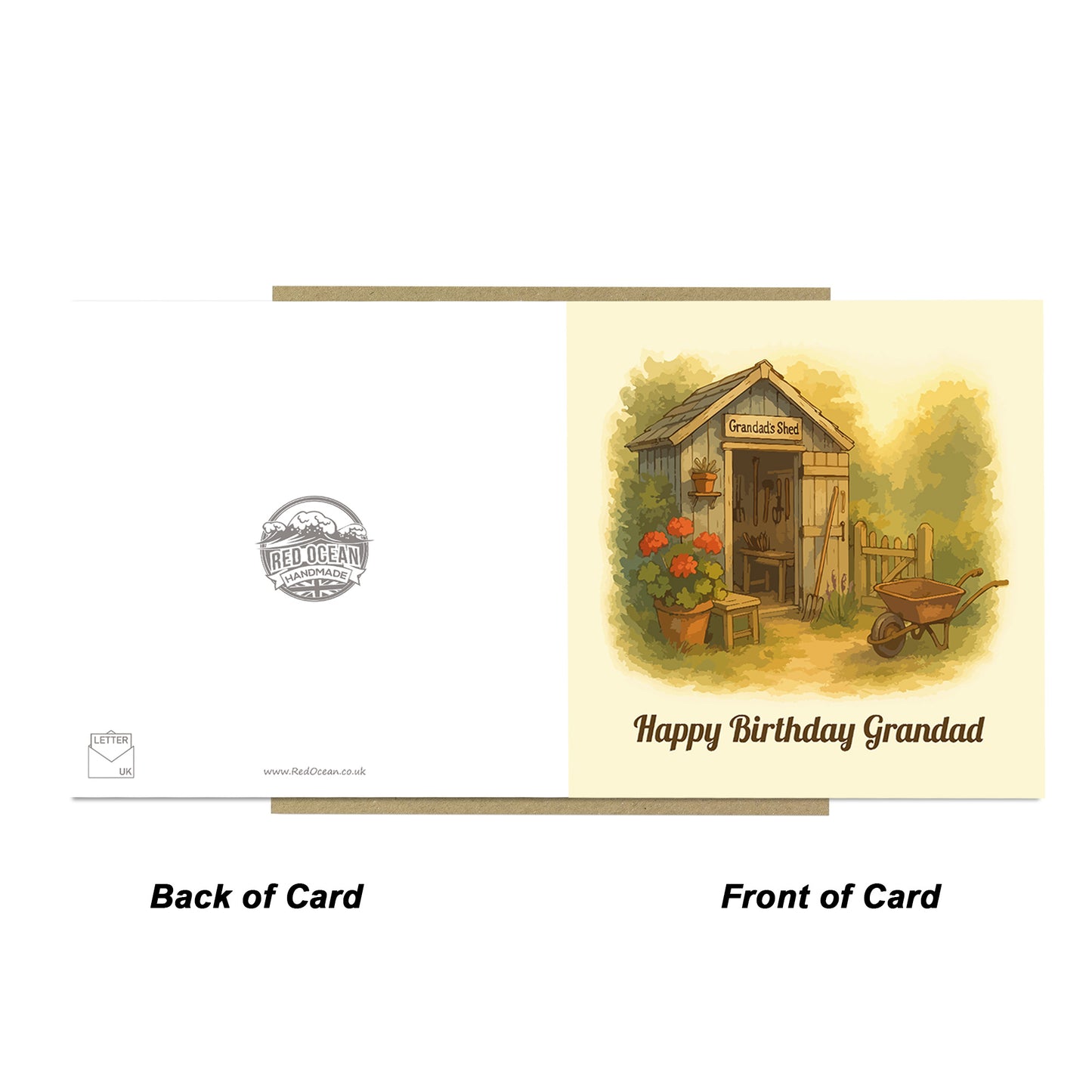 Cute Happy Birthday Grandad Card From Granddaughter Grandson