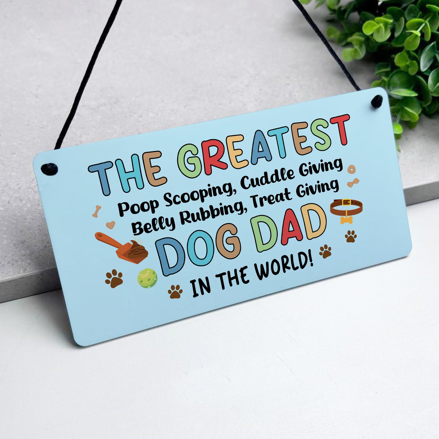 Funny Fathers Day Birthday Gift For The Greatest Dog Dad Gift