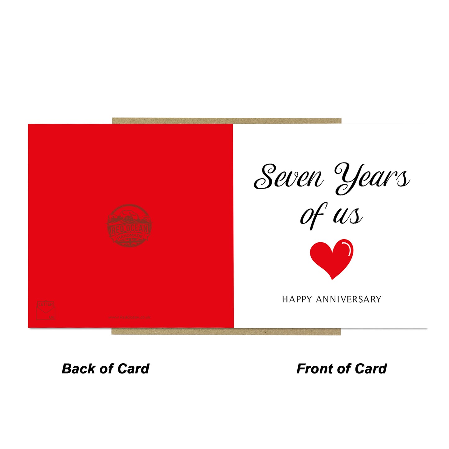 7th Anniversary Card For Husband Wife Boyfriend Girlfriend
