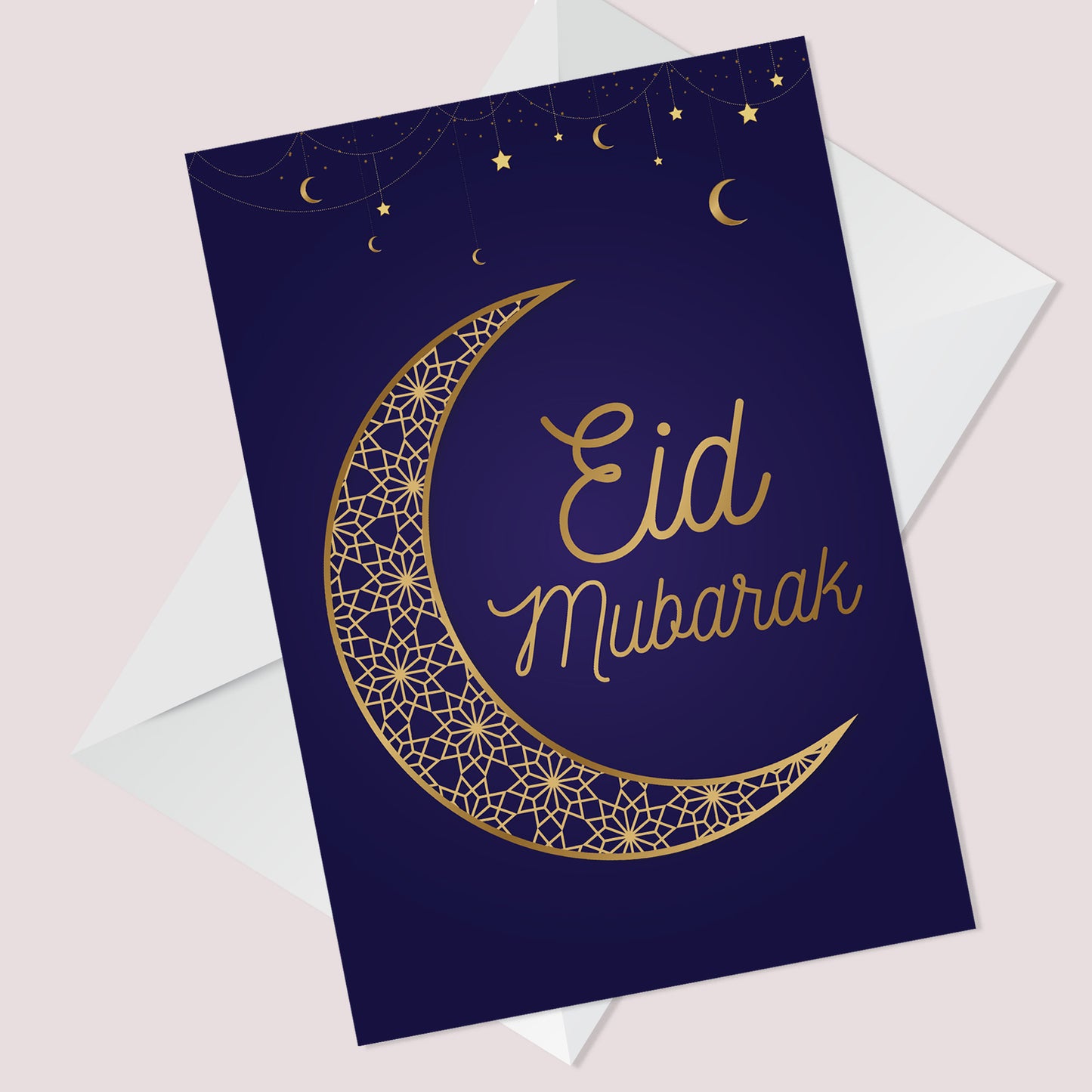 Eid Mubarak Card Happy Eid Mubarak Greetings Card Ramadan Card