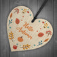 Autumn Sign Novelty Hello Autumn Sign Autumn Accessories Heart