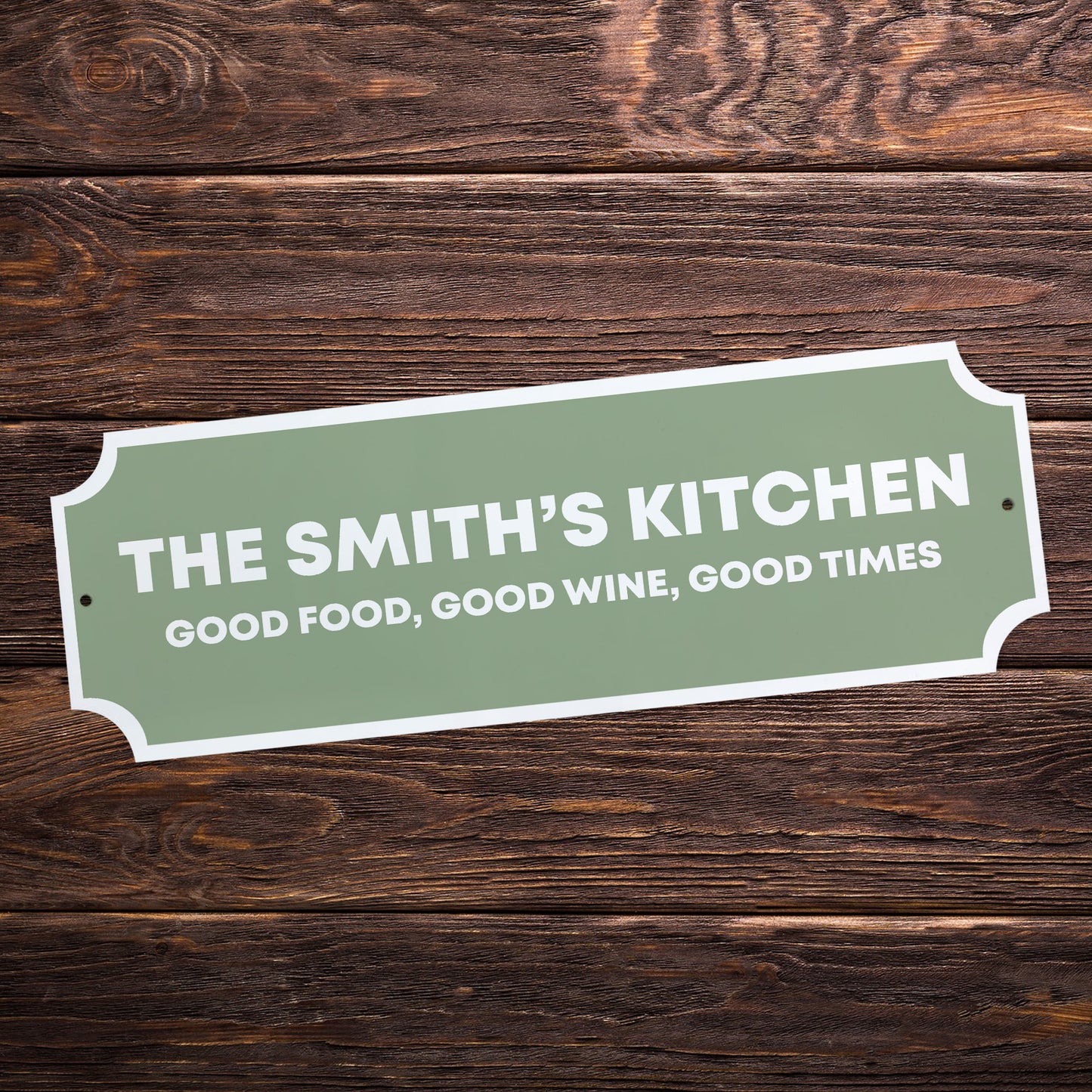 Personalised Street Sign Family Name Plaque For Kitchen