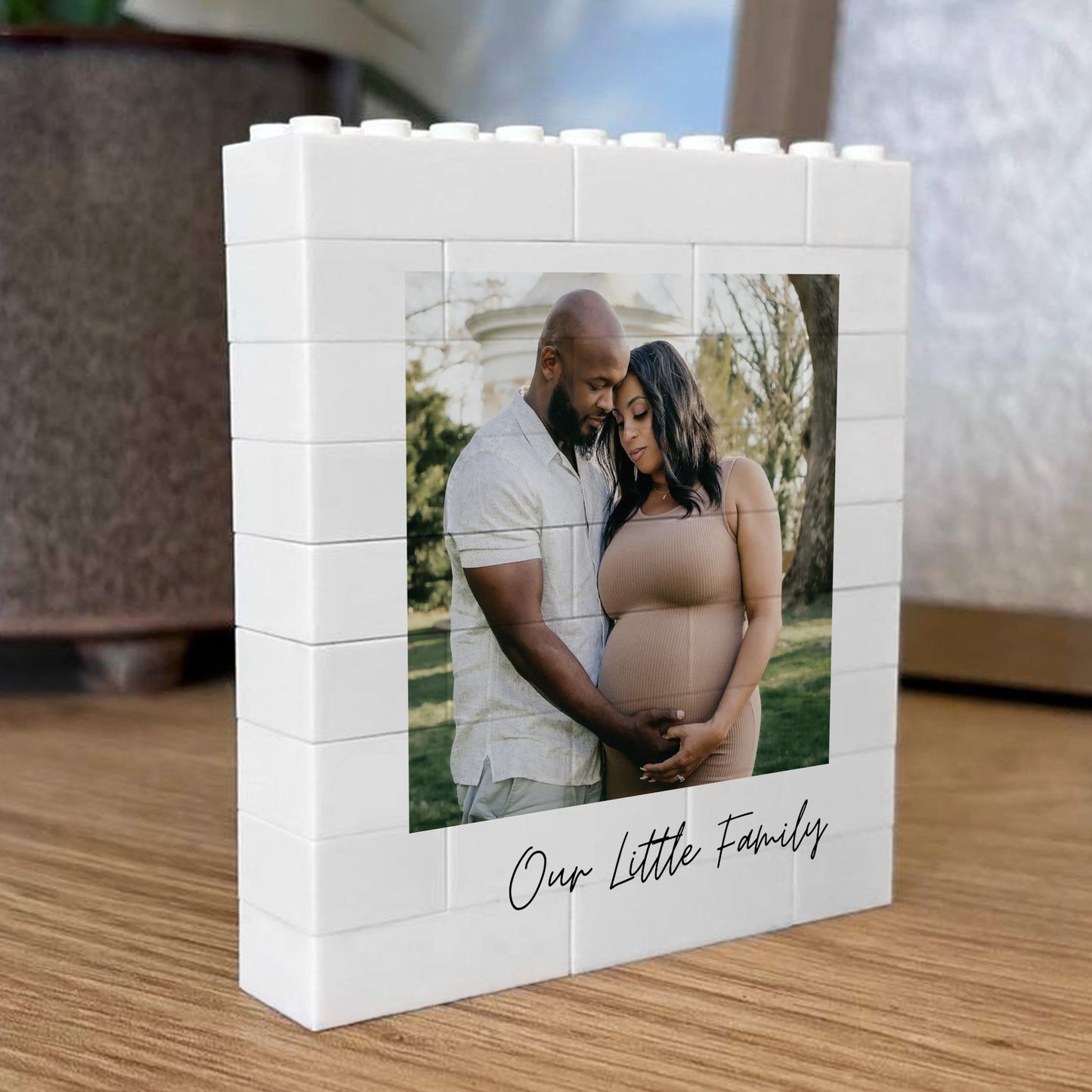 Personalised Family Gift Photo Blocks Birthday Gift For Mum Dad