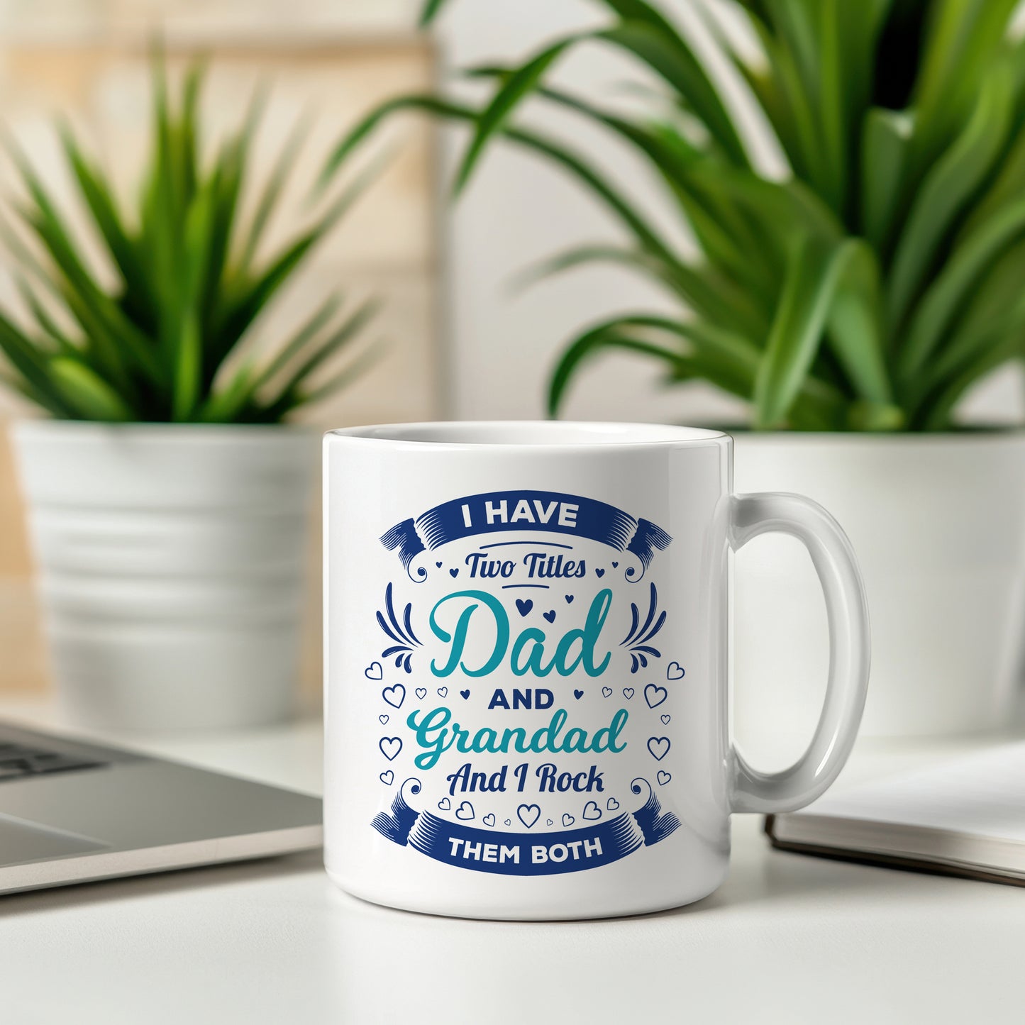 Dad and Grandad Mug Rock Them Both Novelty Gift For Father's Day
