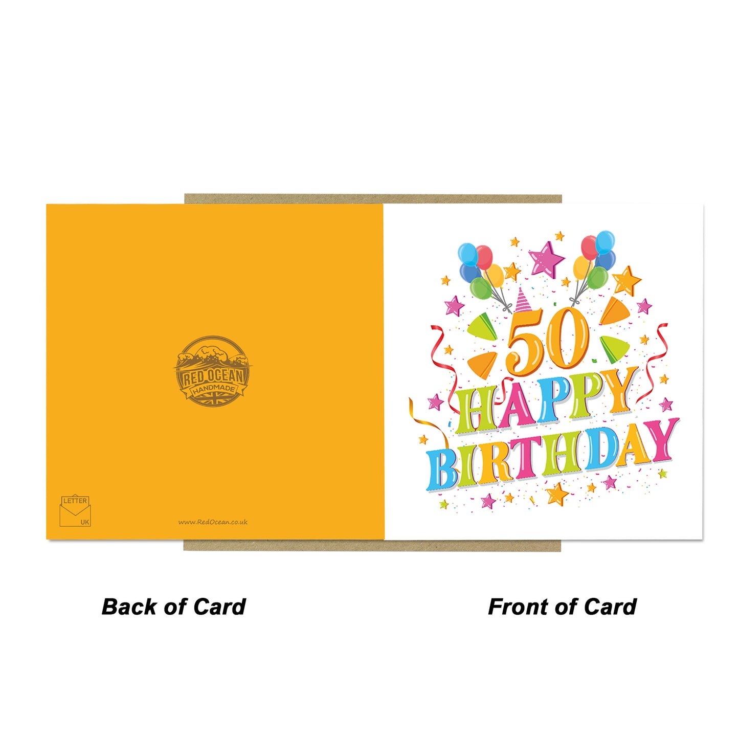 50th Birthday Card For Mum Sister Auntie Nan Friend Milestone