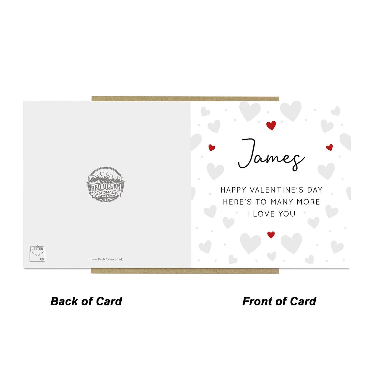 Happy Valentines Day Card Personalised Valentines Card For Him