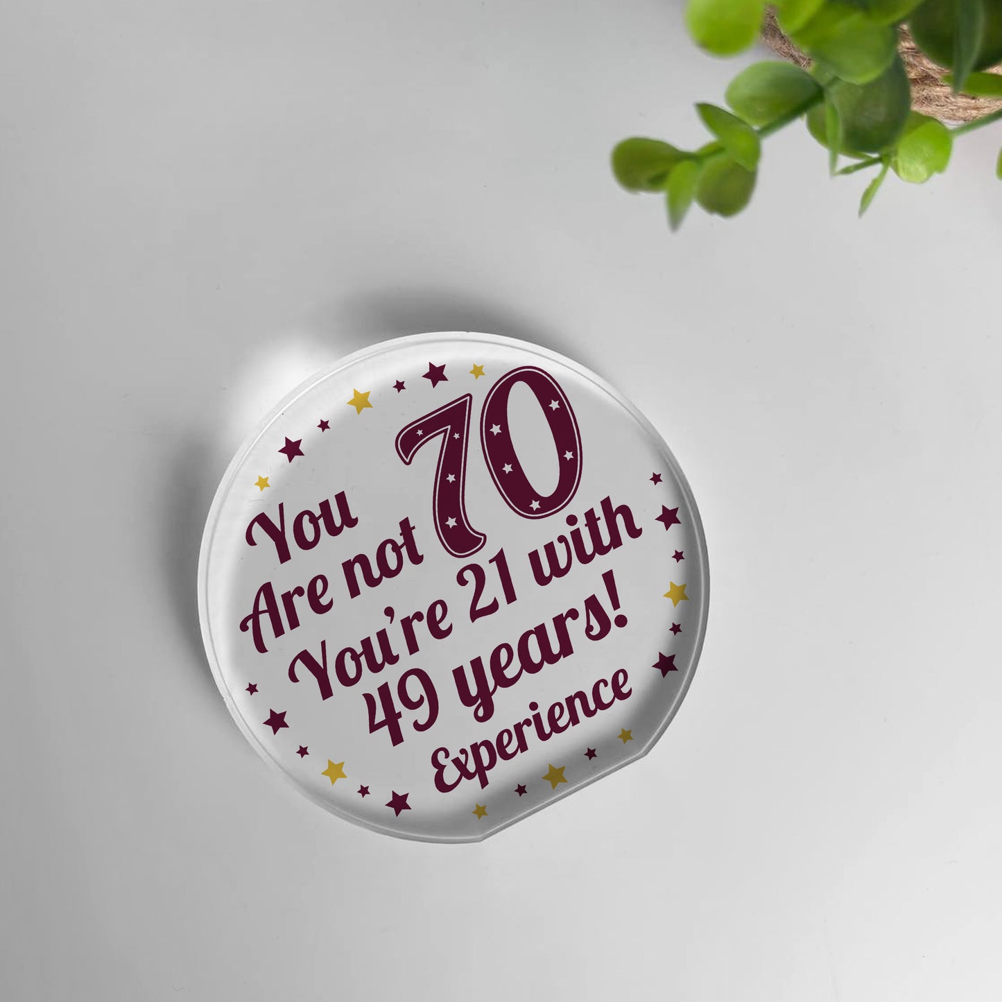 Funny 70th Birthday Gift For Men Women Joke Birthday Gift