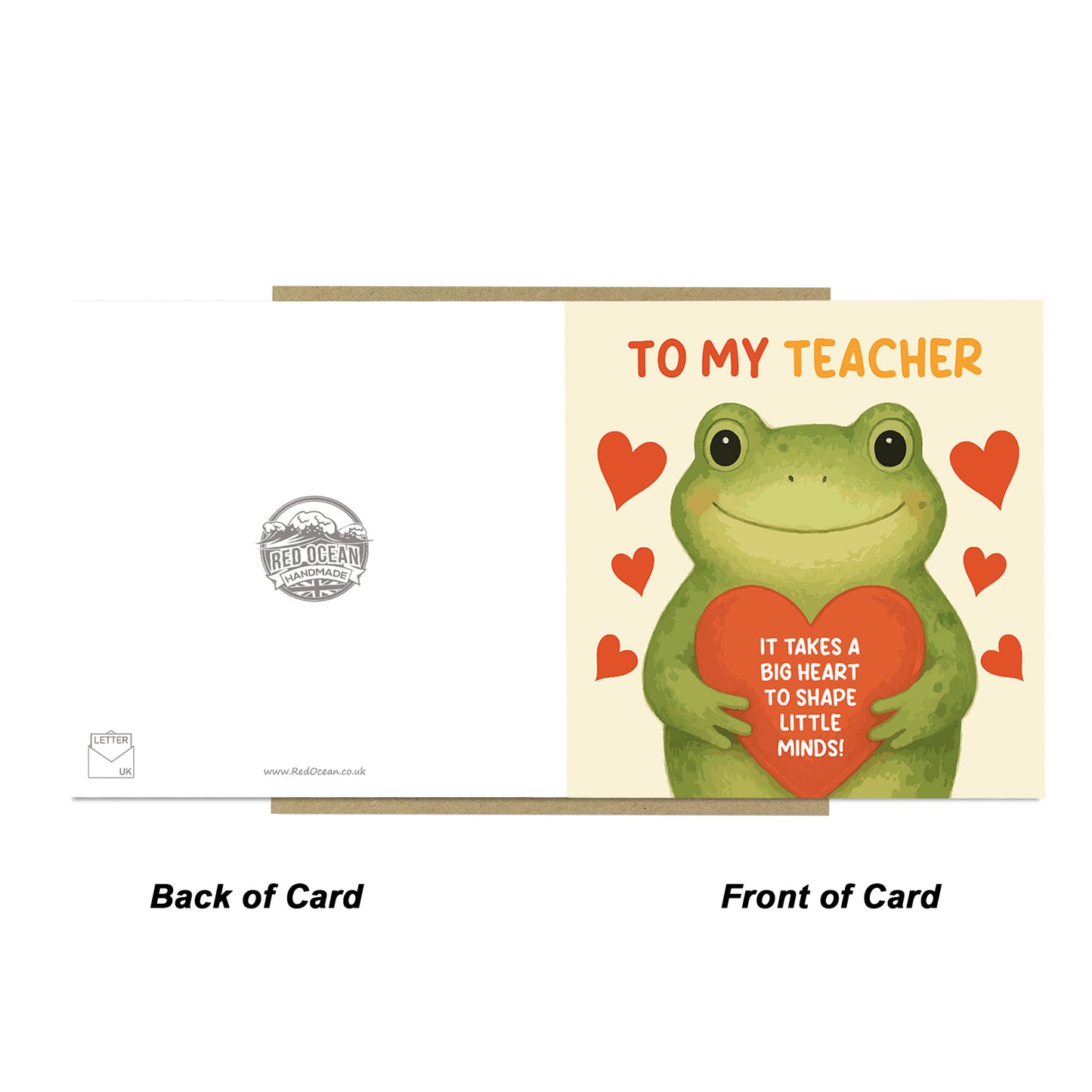 Thank You Card For Teachers End of Term Leaving School Nursery