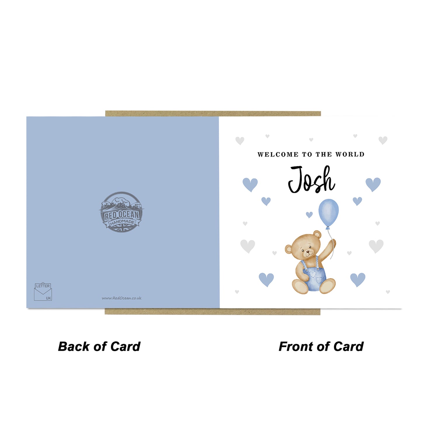 New Baby Card Welcome To The World Card Personalised