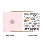 My Bestie Birthday Card Friendship Card For Friends Funny