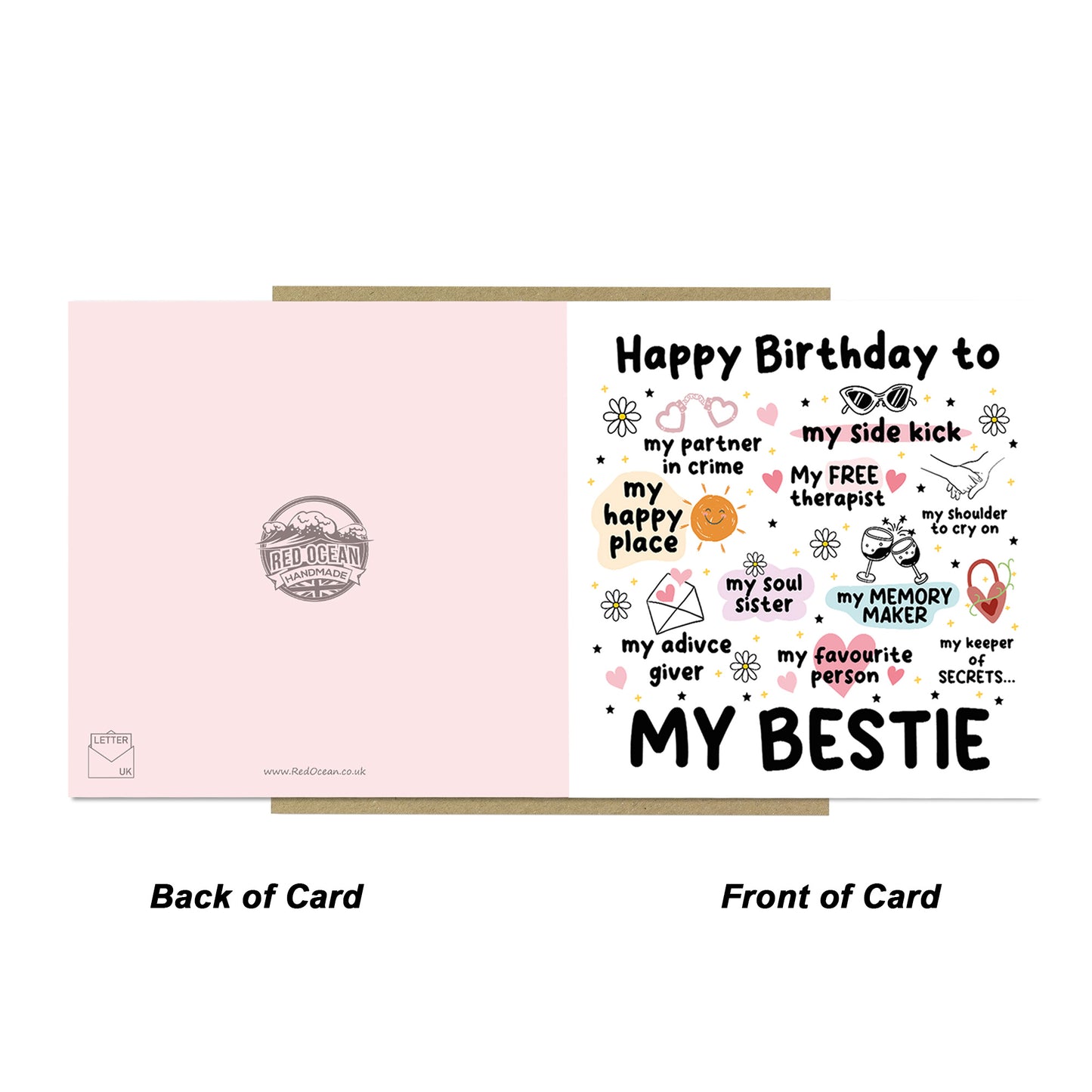 My Bestie Birthday Card Friendship Card For Friends Funny