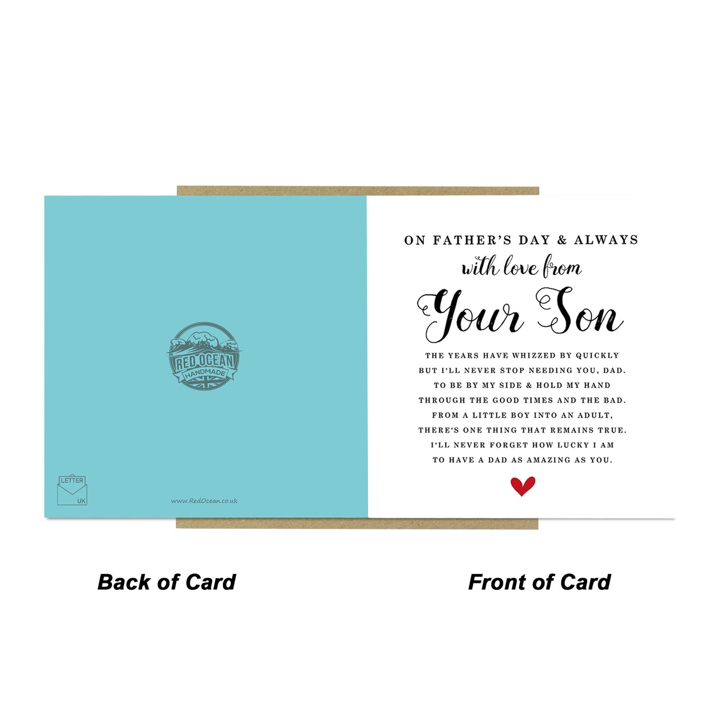 Fathers Day Card From Son Happy Father's Day Card For Dad