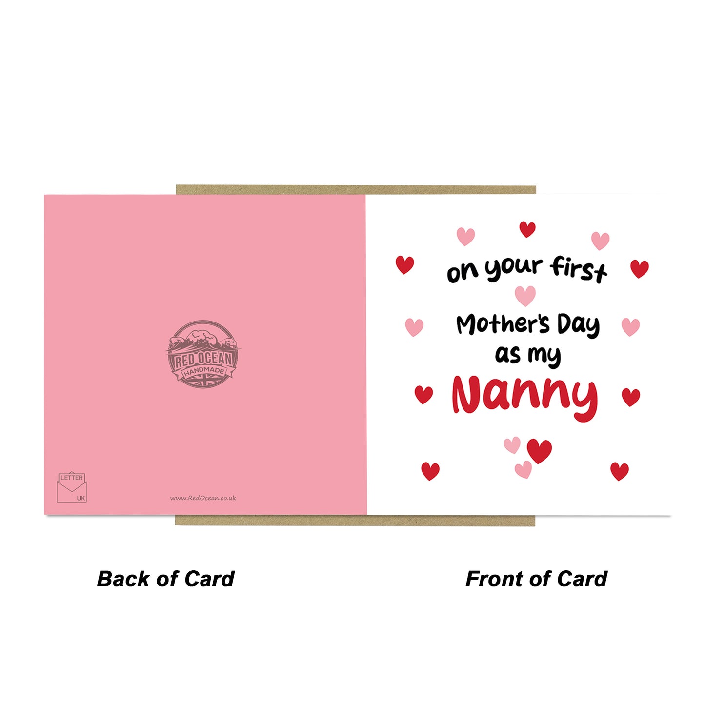 1st Mothers Day Card For Nanny Mothers Day Card With Envelope