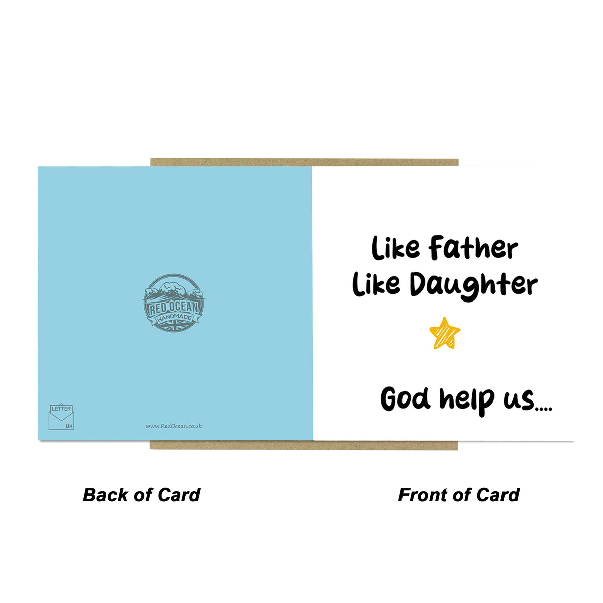 Funny Card For Dad From Daughter Like Father Like Daughter Card