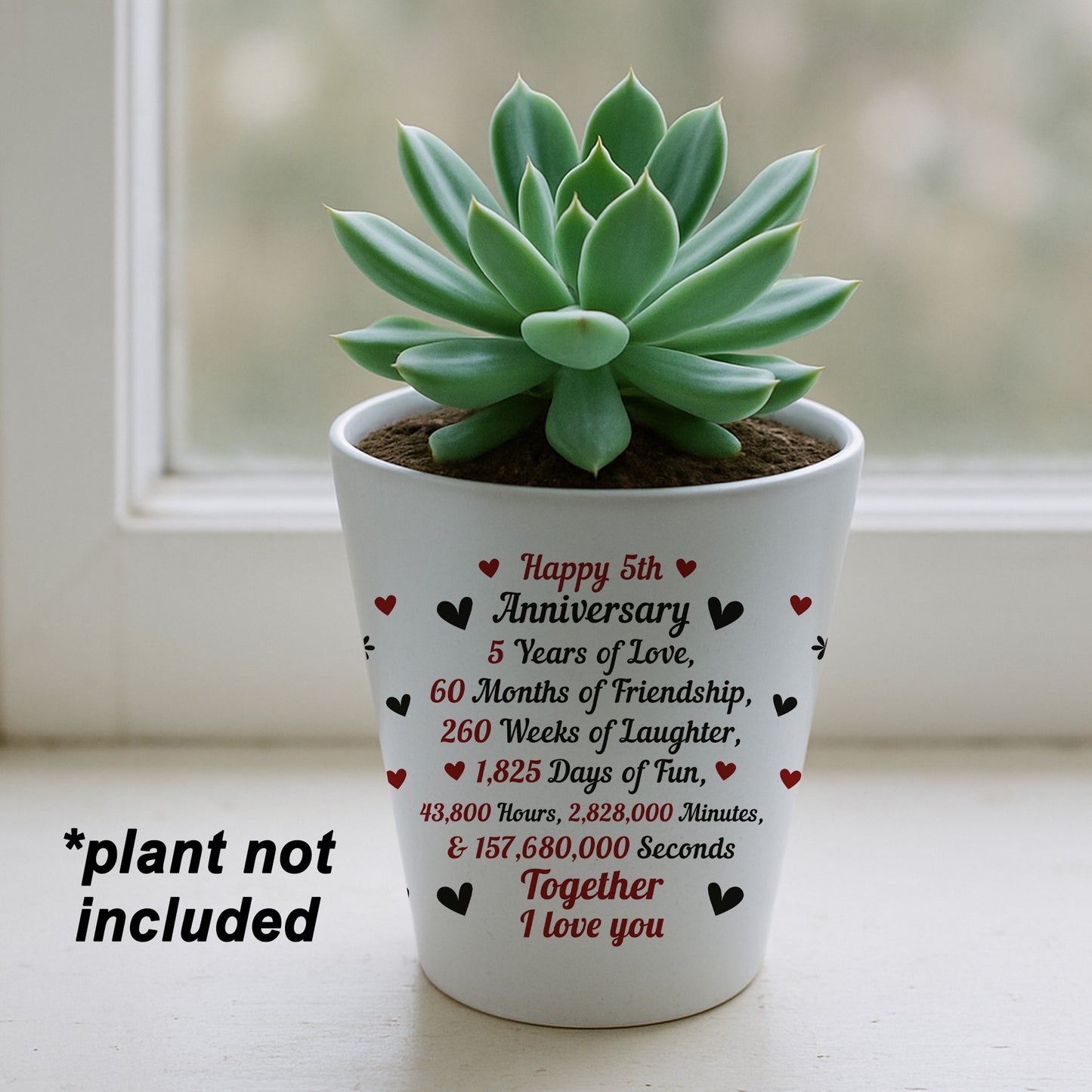 5th Anniversary Gifts For Wife Girlfriend Boyfriend Couple Gift