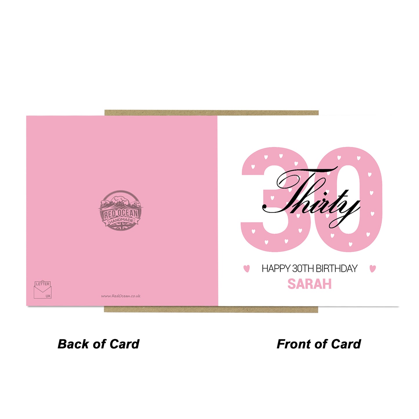 PERSONALISED 30th Birthday Card For Daughter Auntie Mum Friend