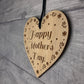 Mothers Day Gifts Mum Nan Mummy Nanny Grandma Wood Heart Plaque
