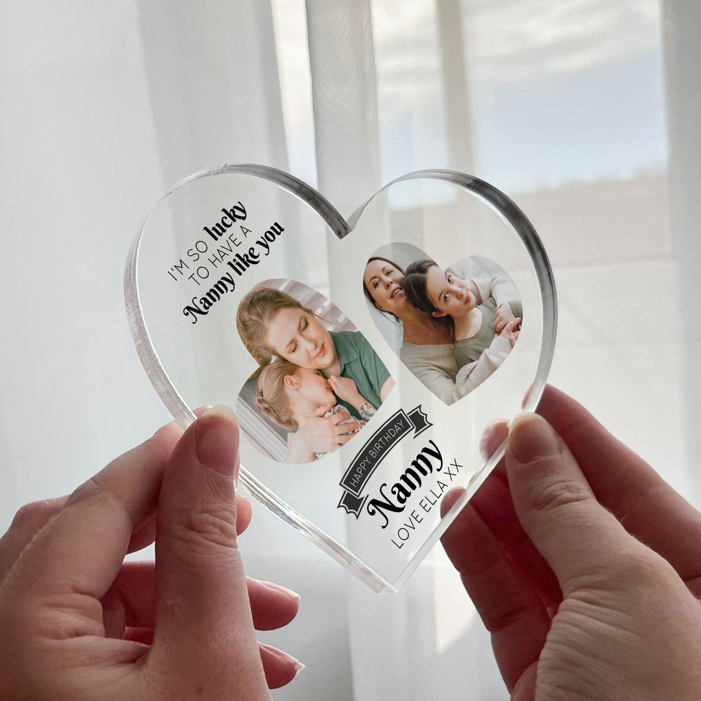 PERSONALISED Luky To Have A Nanny Like You Plaque Gift For Nanny