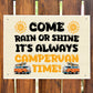 Its Campervan Time Funny Hanging Wall Door Sign For Campervan
