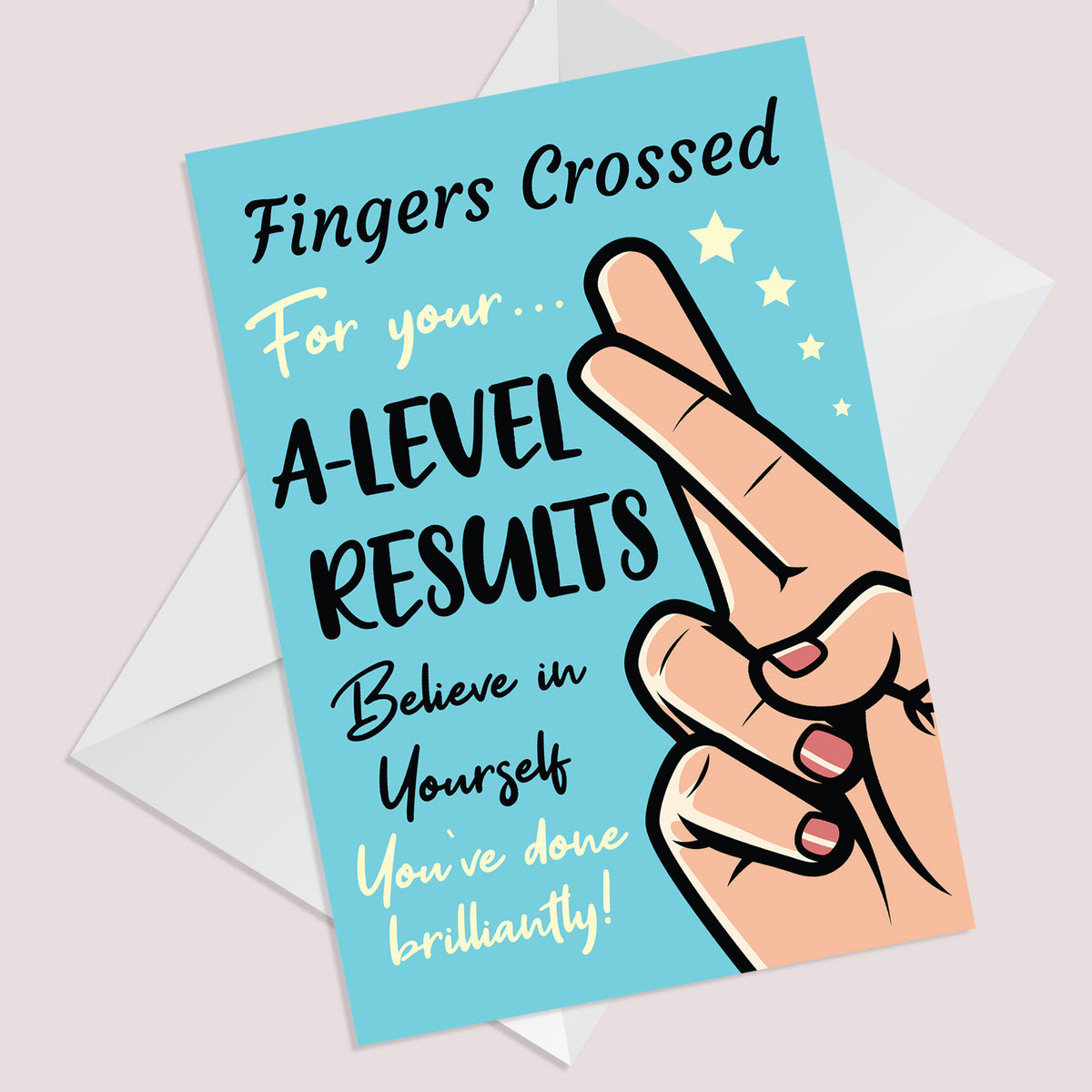 Good Luck Card For A LEVEL Results Day Good Luck Card