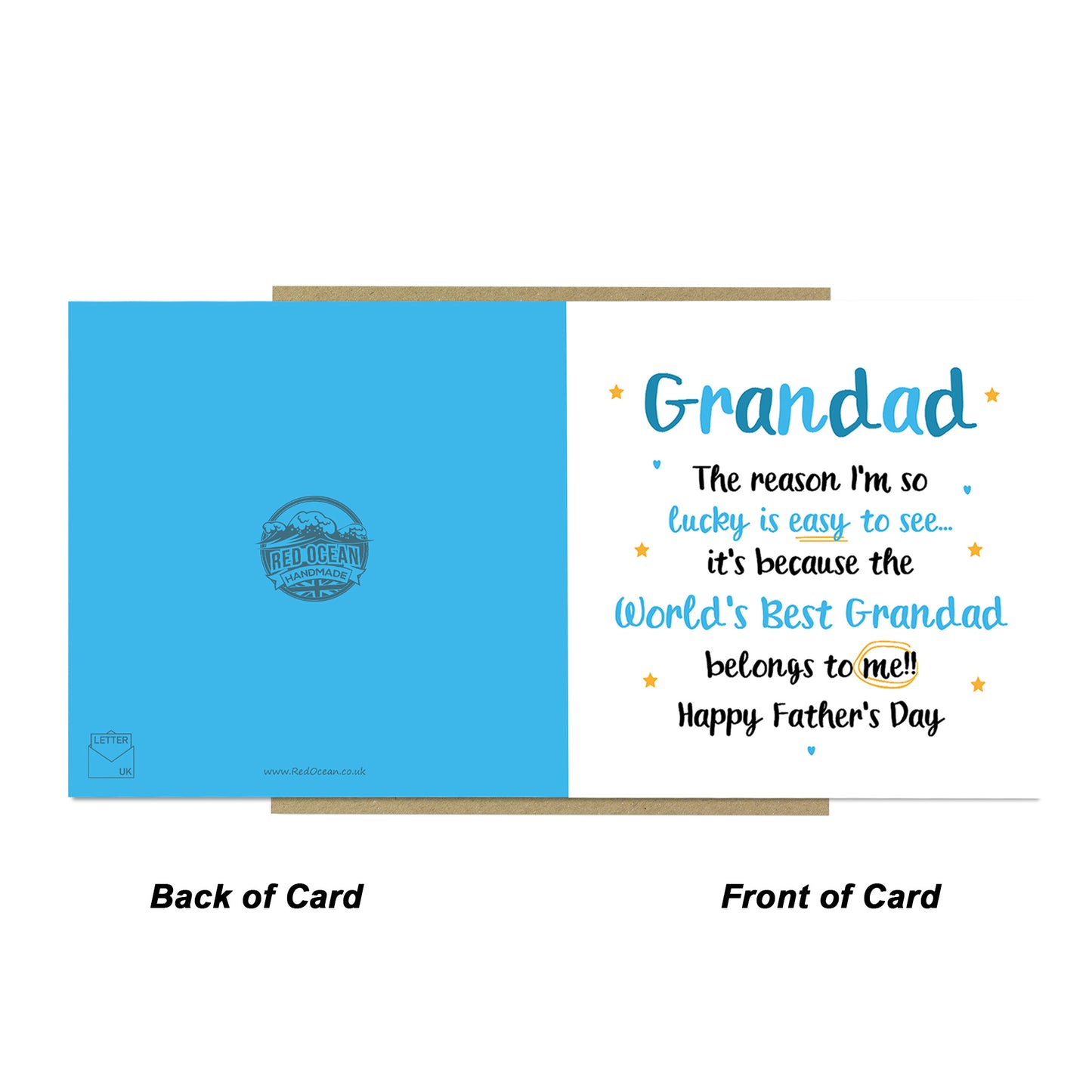 Fathers Day Card For Grandad BEST GRANDAD Card From Grandson