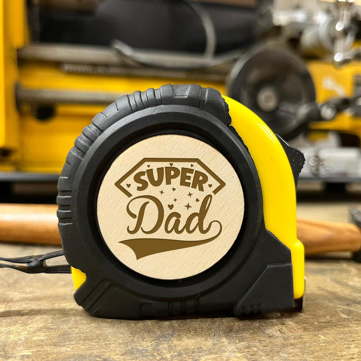 Gift For SUPER DAD Engraved Tape Measure Dad Gifts