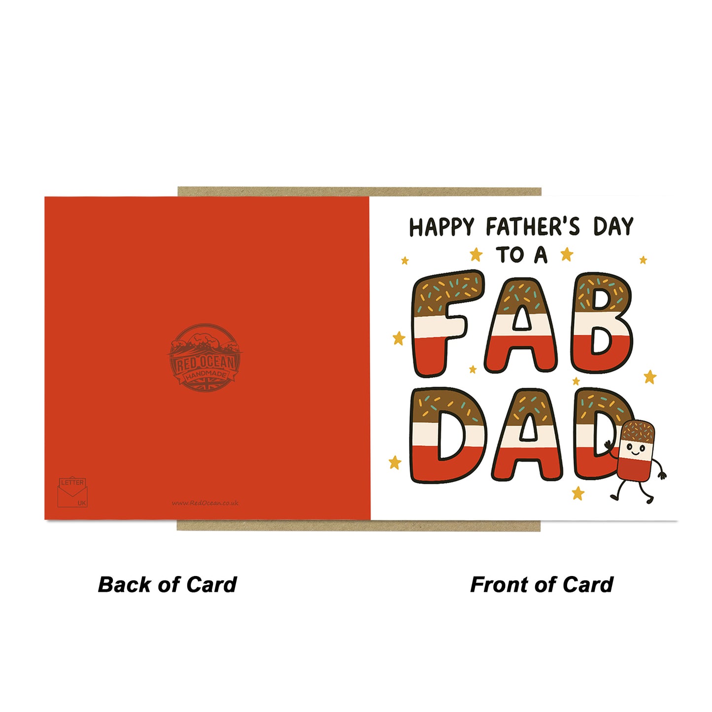 Happy Fathers Day Card For Dad FAB DAD CARD From Son Daughter