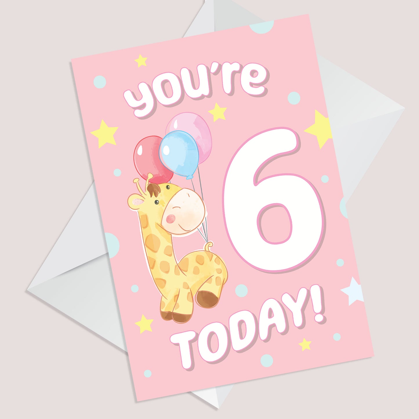 Birthday Card for Age 6 Girl 6th Birthday Card For Daughter