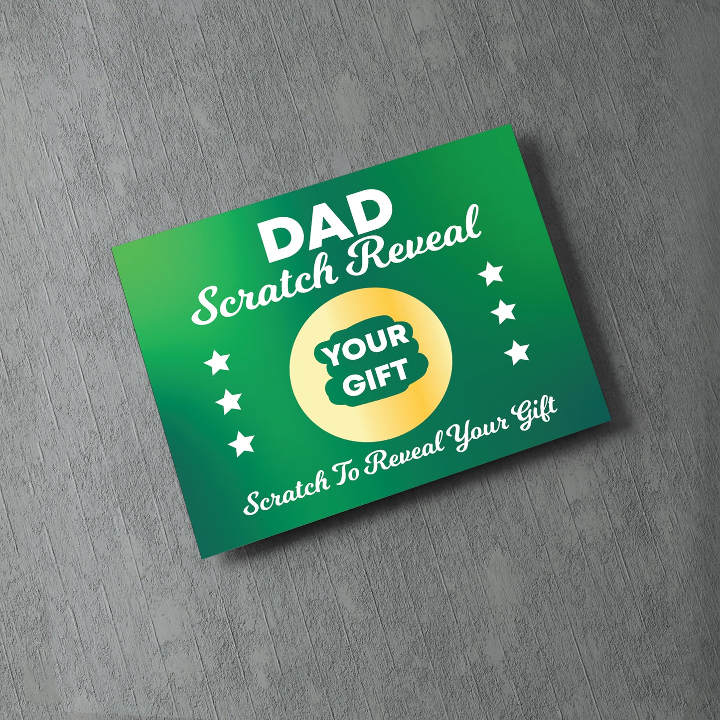 Dad Scratch Card Gift Reveal For Birthday Dad Card Scratch off