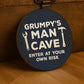 Funny Gift For Grandad Dad Birthday Fathers Day Grumpys Man Cave