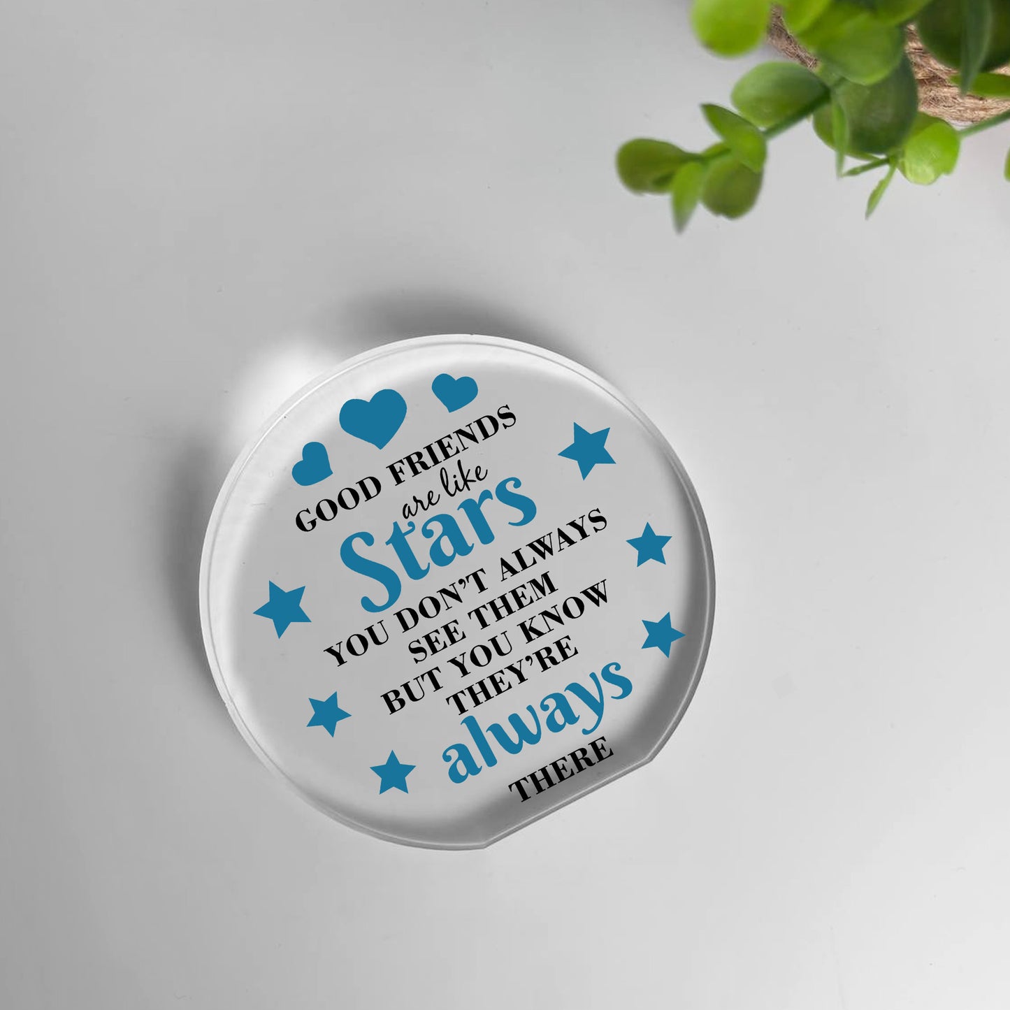 Good Friends Gift Ornament Sentimental Present Acrylic Plaque