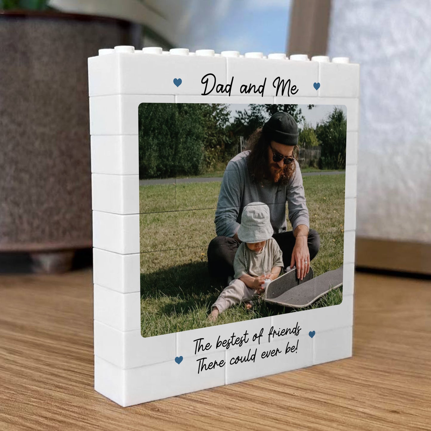 Personalised Fathers Day Photo Block Thank You Gift for Dad