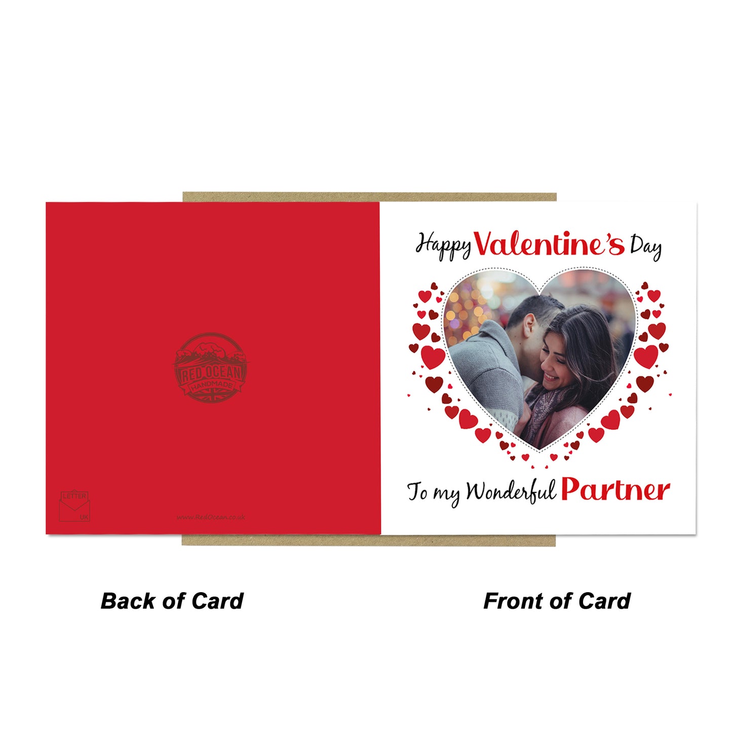 Valentines Day Personalised Photo Valentines Day Card Partner