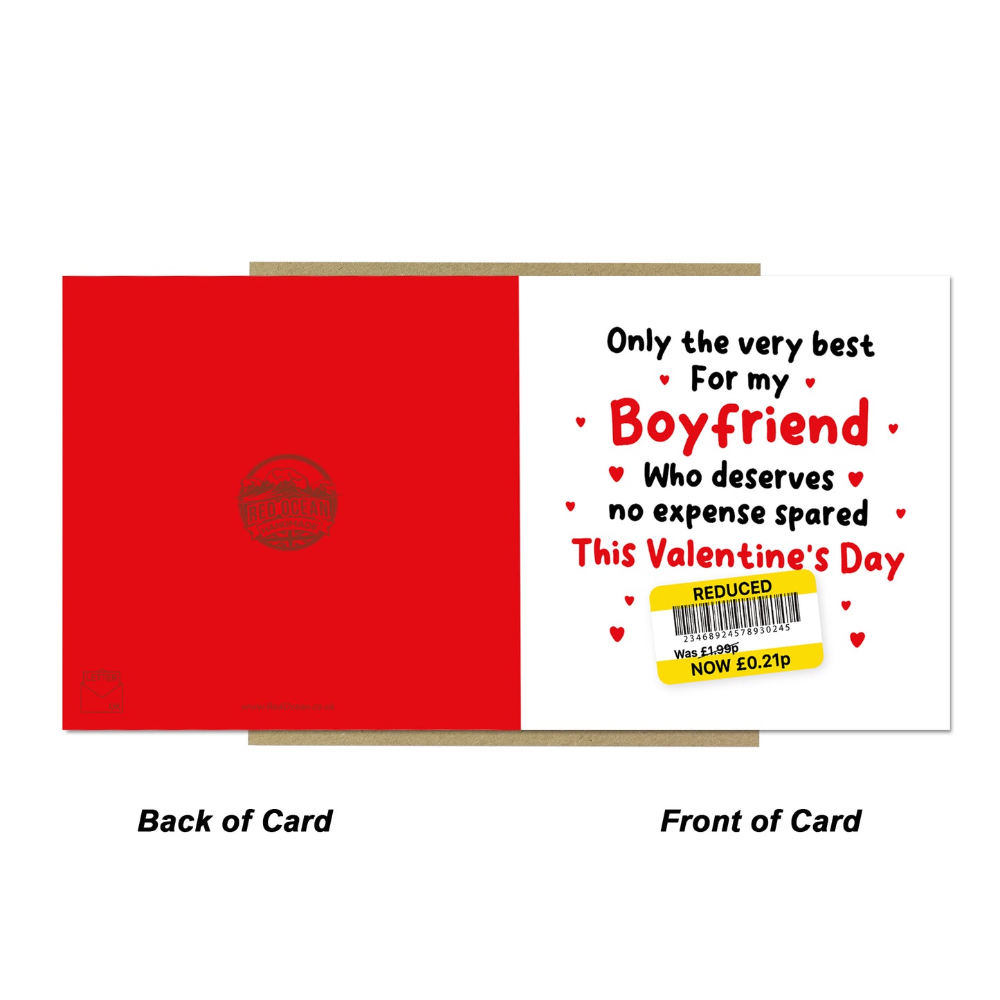 Funny Valentines Day Card For Boyfriend Reduced Sticker Cheap