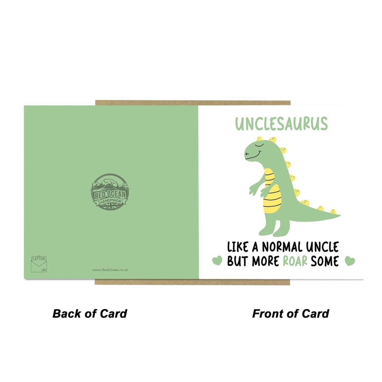 Uncle Birthday Card for Her Unclesaurus Funny Uncle Card