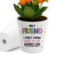Gift For Best Friend Funny Plant Pot And Card Gift For Him Her