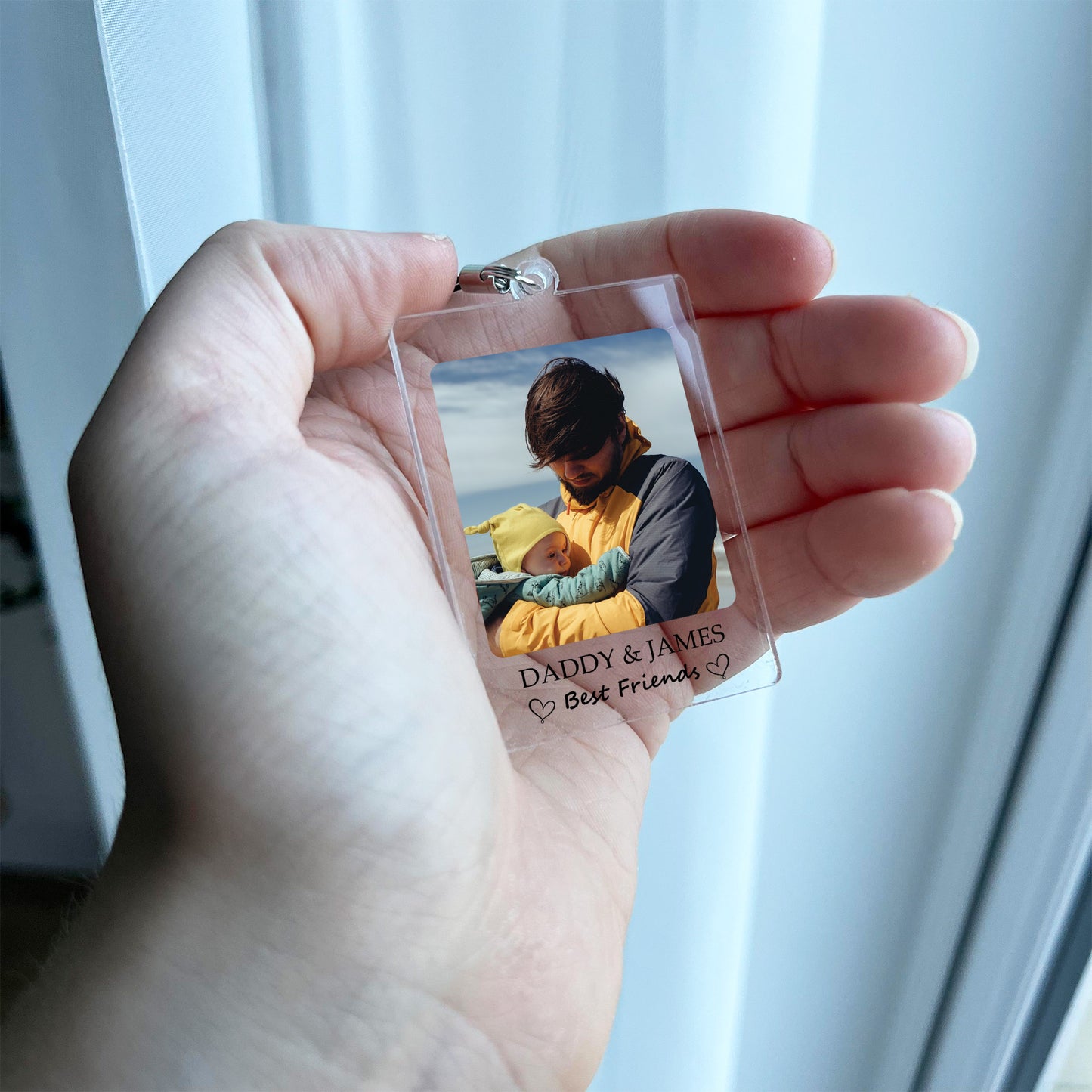 Personalised Daddy Keyring Daddy Gift For Birthday Fathers Day