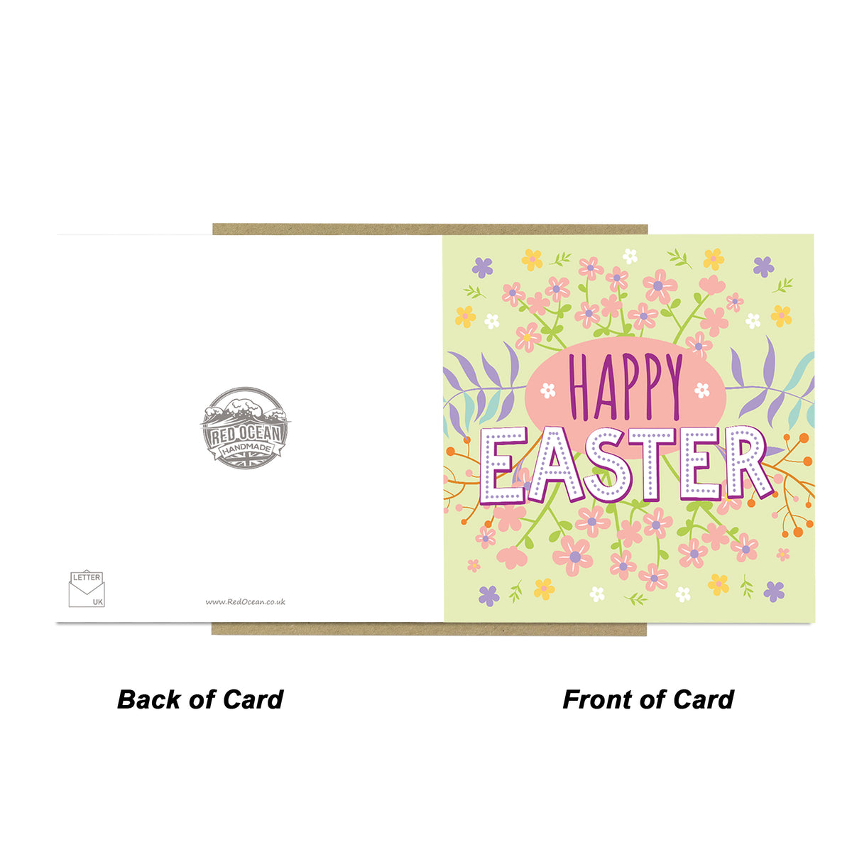 Cute Easter Card Easter Card Happy Easter Card With Envelope