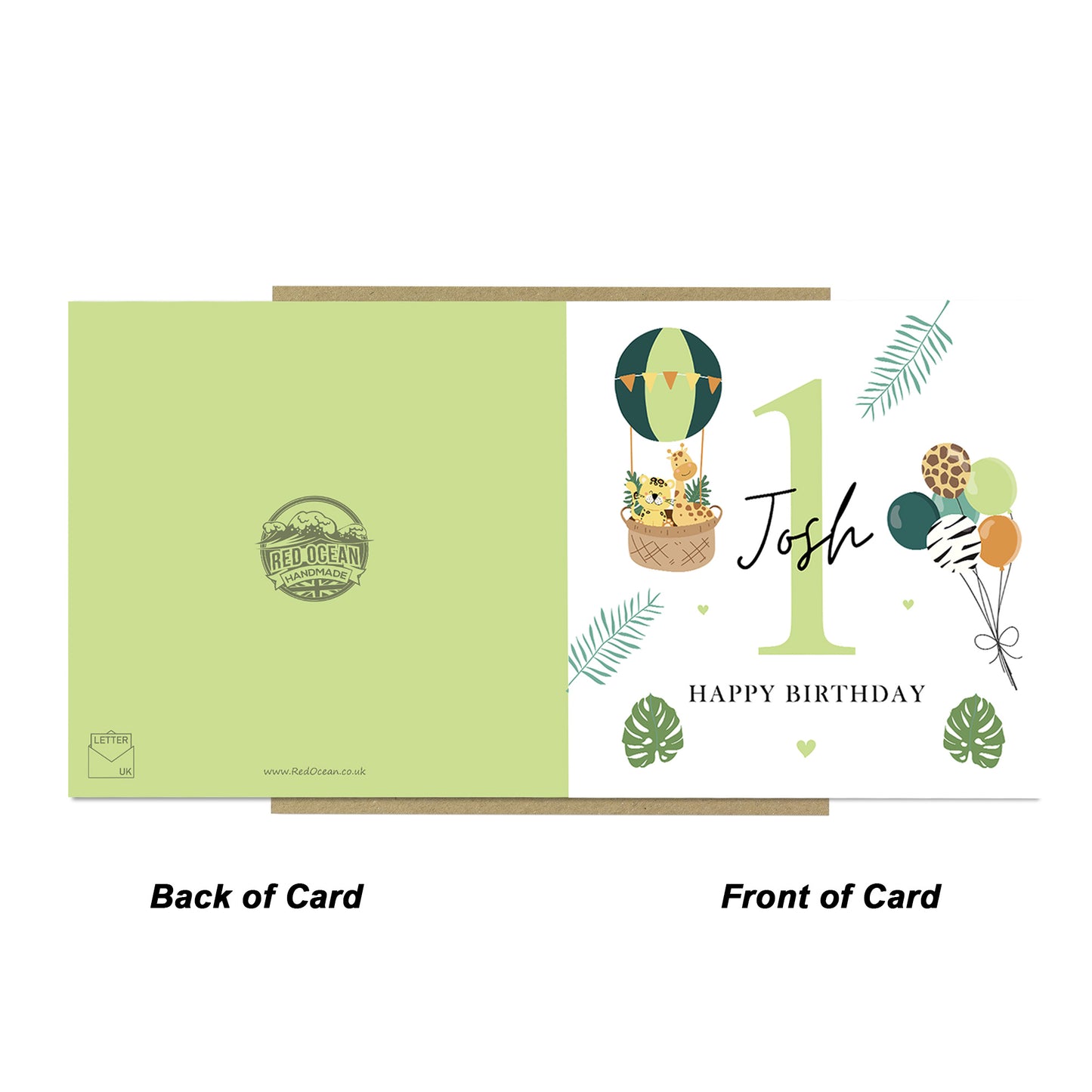 Personalised 1st Birthday Card Baby Boy First Birthday Card Boys